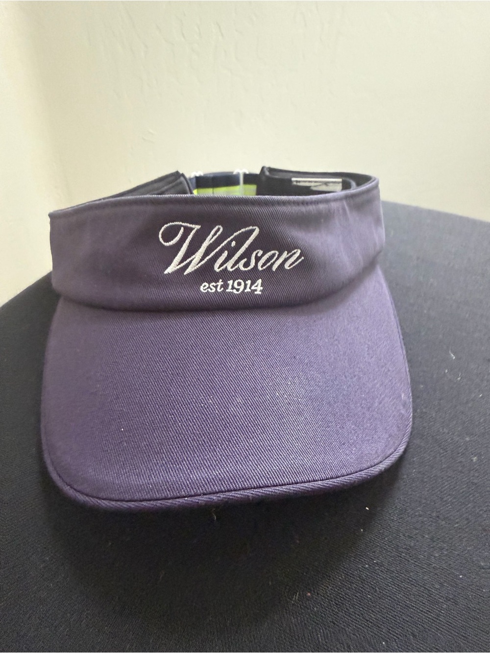 Wilson Women's Navy Blue Visor with Embroidered Logo